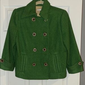 CAbi Green Wool Blend Coat